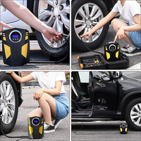 DC12V LED Lumières Pneus De Voiture Gonflable 12v Pompe À Air Numérique Automatique Gonfleurs De Pneus Compresseur D'air Machine Gonfleur De Pneu De Voiture