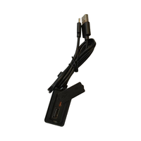 Câble USB étanche 2-en-1 double USB Type C avec deux ports de charge, câble d'extension externe pour panneau de sac à dos ou sac à bandoulière