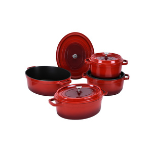 Эмалированные чугунные кастрюли и жаровни для кухни и ресторана, чугунная посуда для приготовления пищи - Product Image 6