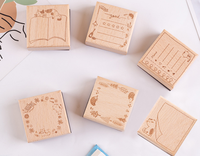 Mini Meow – Kit de tampons en bois peints à la main pour le bureau, motif accessoire vie féline