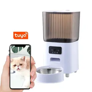 TIZE Pets supplies microchip time wifi remote cat dispenser wholesale smart camera automatic dog pet food feeder with camera