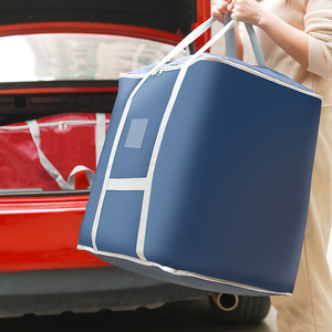 Clothing Organizer Moving Packing Bag Rectangle Polyester Grey And Navy Blue For Home Storage Clothes Bedding - Product Image 4