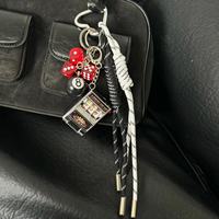 NOUVEAU Pendentif tendance de créateur pour sac à main DIY Ins Women Braid Rope Tassel Ornament Bag Car Key Chain Purse Charm Keychains