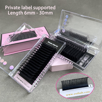 Plateau d'extensions de cils en vison de sibérien, créez votre propre marque, Logo, fait à la main, fournisseur d'extensions de cils en Volume