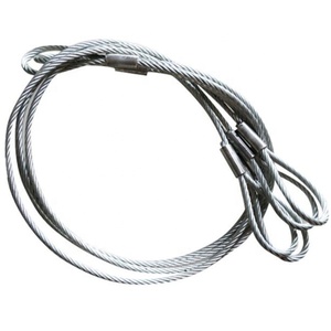Yeux à dent de calfeutrage français, bande de câble <span class=keywords><strong>en</strong></span> <span class=keywords><strong>acier</strong></span>, lanière de fil pressé pour levage - Product Image 3