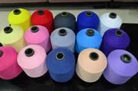 Fil à filer 100 % polyester DTY75D/2, teint, haute élasticité, antibactérien, pour chaussettes, pulls, chaussures, chapeaux