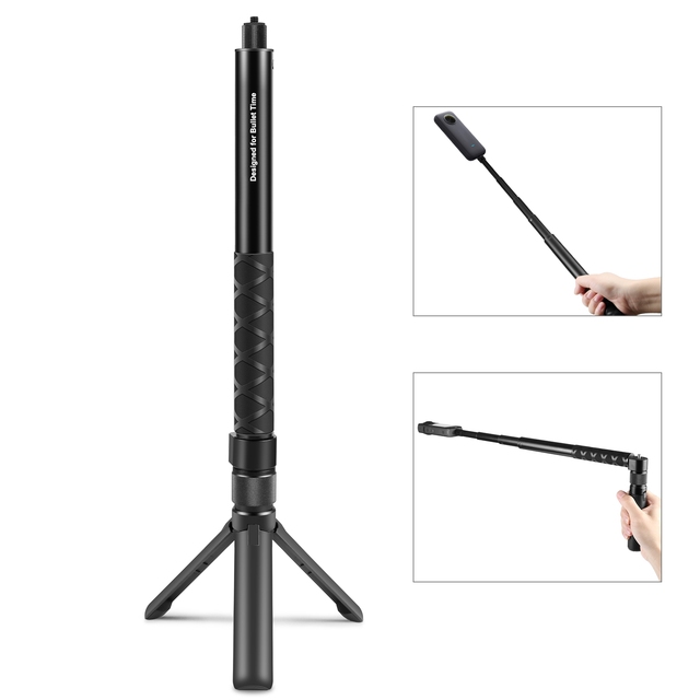 For Insta360 Series 110cm Selfie Stick Monopod PULUZ Rotary Handle Tripod Portable for  DJI Camera Stand