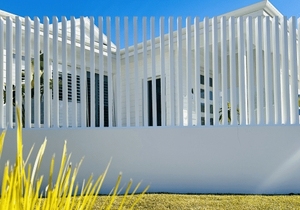 Paneles Decorativos <span class=keywords><strong>para</strong></span> Cercas <span class=keywords><strong>de</strong></span> Jardín, Cercas Metálicas <span class=keywords><strong>de</strong></span> Aluminio con <span class=keywords><strong>Postes</strong></span> <span class=keywords><strong>de</strong></span> <span class=keywords><strong>Madera</strong></span> <span class=keywords><strong>Tratada</strong></span> Térmicamente <span class=keywords><strong>para</strong></span> Casas y Obras <span class=keywords><strong>de</strong></span> Construcción - Product Image 5