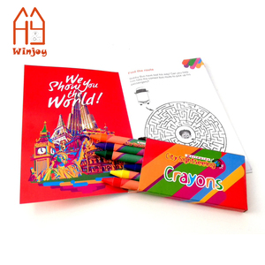 Ensemble de crayons de coloriage éducatifs avec livre d'activités, thème Visites de la ville pour l'apprentissage et le plaisir des enfants, impression et taille personnalisées - Product Image 1