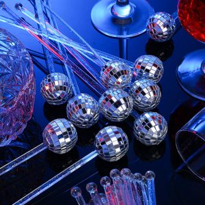Bastoncini da Cocktail con Sfera Disco da 3cm - Agitatori Scintillanti per Bevande, Ideali per Matrimoni, <span class=keywords><strong>Compleanni</strong></span>, Bar e Decorazioni per Feste - Product Image 2