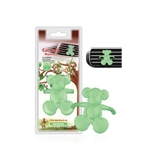Cartoon 3D Monkey Custom Hanging Car Air Freshener In Bulk Gifts Perfume Diffuser Vent Clip Air Purifier For Car