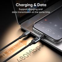 (Nuevo 2026) Cable de Carga Rápida y Datos 3 en 1 Tipo C (USB-C) de 9 Pines y 240W con Rotación de 540° y Pantalla Digital para Teléfono y Portátil, 5A