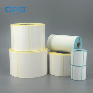 Etiqueta Térmica Impermeable y Resistente al Aceite de 4x4 Pulgadas y 115 g/m² para Almacenes y Centros Logísticos, Rollo de Etiquetas Térmicas al por Mayor - Product Image 1