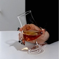 Tasse en verre transparente créative et simple pour la maison, idéale pour le petit-déjeuner, le lait, le jus ou le café
