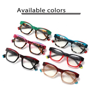 Venta directa de fábrica stock Marca de alta calidad Marco de titanio puro Marco de gafas Rosa Montura de gafas ópticas de acetato miope - Product Image 3