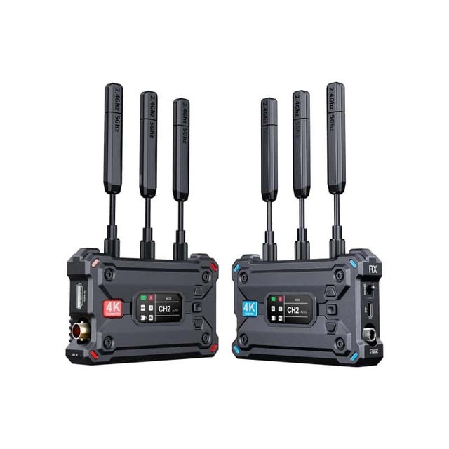 Hollyland Pyro S Lavalier Microphone 4K30/1080p60 1300ft 2.4G Wireless Condenser Microphone Smart Channel Scan Live Stream for