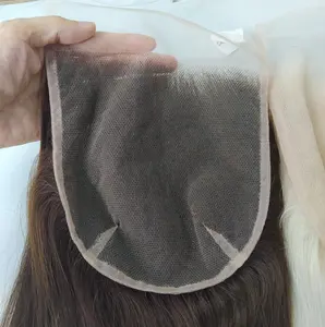 Nagel haut ausgerichtet Transparente Schweizer Spitzen front mit vor gezupftem Haaransatz mit Babyhaar 4x4 5x5 6x6 HD-Spitzen verschluss