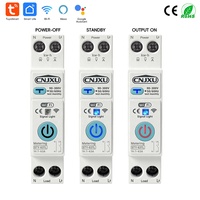 Interruptor Inteligente WIFI 1P+N con Medidor de Energía, Disyuntor Tuya Wifi con Medición de Voltaje, Corriente y Protección contra Fugas, Relé MCB