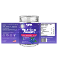Usine OEM/ODM – Nouveaux Gummies pour le Sommeil 10mg, Saveur Fruitée Naturelle, Sans Médicament, Sans Sucre, Différents Types, 60 Unités