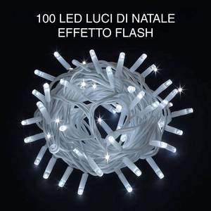 Guirnalda de Luces Gloca de 100 LED, 10 Metros, Cable Blanco, IP65 Impermeable, Luces de Navidad para Exteriores - Product Image 6