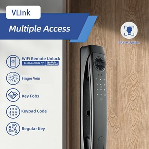 Glomarket Sonnette numérique entièrement automatique Vidéo-interphone en temps réel Reconnaissance faciale Biométrique Verrouillage par empreinte digitale Serrure intelligente Wi-Fi - Product Image 5