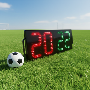 YIZHI - Tablero Electrónico de Fútbol LED Portátil de 8 Pulgadas, Tablero de Cambio de Jugadores de Fútbol, Pantalla de un Solo Lado, Tableros de Sustitución para Árbitros - Product Image 3