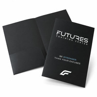 Carpeta de Presentación Personalizada A4 con 2 Bolsillos, Impresión de Papel y Cartón, Publicidad Promocional con Relieve