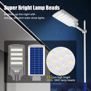 Lampadaire <span class=keywords><strong>solaire</strong></span> <span class=keywords><strong>professionnel</strong></span> tout-en-un 200W 600W IP67 étanche avec capteur radar infrarouge pour l'éclairage des allées - Product Image 6