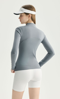 Vestes de yoga pour femme de haute qualité, lisses, fines, confortables pour la peau, hauts de sport unis pour la course à pied