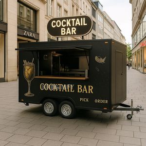 Mobile Coffee Carts and Trailers Fully Equipped <b>Pizza</b> Ice Cream Van Hot Dog Barbecue Trailer Food Truck with Full Kitchen - Product Image 2