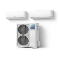 Climatiseur solaire robuste 12K BTU avec fonctions de refroidissement/chauffage pour les régions désertiques et à haute température de 15x25 pieds