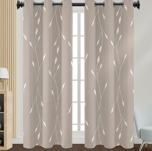 Imprimer marocain tuile géométrique feuilles voilage rideau fenêtre traitement ensemble treillis conception voilages pour salon - Product Image 4