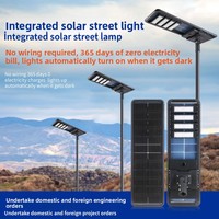 Lampadaire solaire intégré tout-en-un, étanche IP65, en aluminium moulé sous pression, lampe LED extérieure pour route, certifié CQC, garantie 3 ans