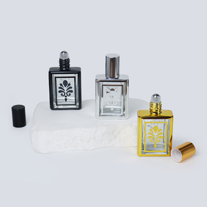 Tùy Chỉnh Sang Trọng Đầy Màu Sắc Vuông Rỗng Con Lăn Chai 15Ml 30Ml 50Ml 100Ml Frosted Tinh Dầu Thủy Tinh Cuộn Trên Chai - Product Image 5