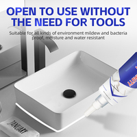 Revêtement liquide époxy anti-moisissure pour joints de carrelage, imperméable pour sol et mur de salle de bain, application au pinceau