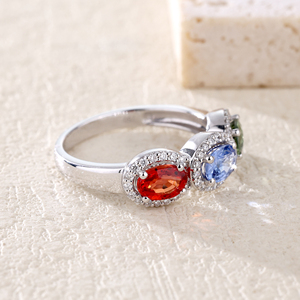 Bague de fiançailles en or rose 18 carats de haute qualité avec saphir certifié, cadeau pour femme, Saint-Valentin - Product Image 6