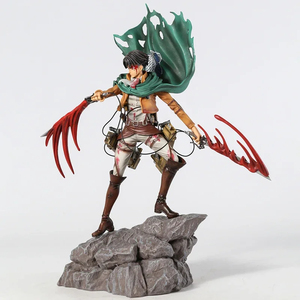 35CM <span class=keywords><strong>Shingeki</strong></span> No <span class=keywords><strong>Kyojin</strong></span> ataque Rivaille Ackerman PVC Anime figura colección juguete muñeca - Product Image 5