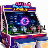 Jeu d'arcade de tir de balles à écran 65 pouces pour 4 joueurs, équipement de récompense commercial pour centre de divertissement familial