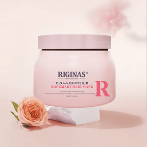 Riginas Private Label Rosemary Collagen & Keratin Cream Mascarilla para el cabello Reparación profunda y suavizante Mascarilla para el cabello - Product Image 1