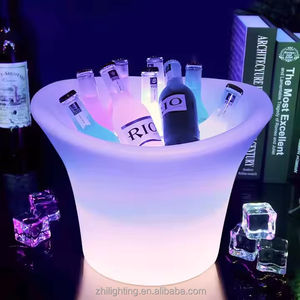 Rak anggur Bar ember minuman bercahaya untuk klub malam Bar fitur pesta dengan 16 warna Led tahan air Bar tenaga surya ember es - Product Image 2