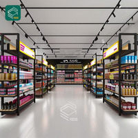 Étagères d'extension pour présentoirs de produits de beauté, design de magasin de perruques, vitrine de présentation de cheveux, présentoir de perruques rose