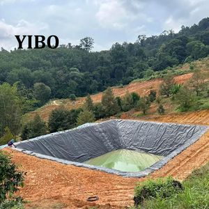 Bâche de bassin en géomembrane YIBO industrielle anti-UV, imperméable et écologique pour fermes piscicoles, barrages et réservoirs - Product Image 3