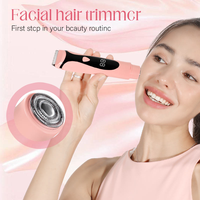 Nouveau tondeuse à cheveux électrique double tête USB à piles 2026 pour usage domestique, rasoir féminin en acier inoxydable à faible bruit