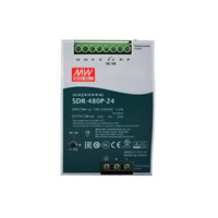 Alimentation électrique sur rail DIN série SDR Mean Well pour l'automatisation des usines et les systèmes de contrôle industriel (120W-480W)