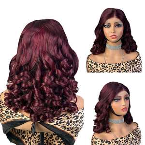 Produits de beauté Perruques à dentelle frontale rebondissantes 13*4 13*6 Dentelle HD transparente Cheveux humains naturels purs 180% <span class=keywords><strong>Dentisy</strong></span> Perruque sans colle pour femmes - Product Image 1