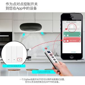Zigbee tuya nhà thông minh 4-nút cảnh điều khiển từ xa chuyển đổi thông minh với ứng dụng & điều khiển bằng giọng nói <span class=keywords><strong>PC</strong></span> Chất liệu hẹn giờ tự động hóa - Product Image 3