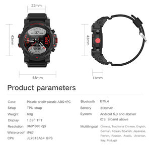 นาฬิกาสมาร์ทวอทช์ Men G02AJ หน้าจอ 1.39 นิ้ว GPS Beidou รองรับหลากหลายกีฬา วัดอัตราการเต้นของหัวใจ ตรวจจับการนอนหลับ รองรับ Android กันน้ำสำหรับกิจกรรมกลางแจ้ง พร้อมฟังก์ชั่นโทร - Product Image 6