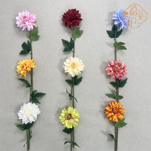 Bunga <span class=keywords><strong>Dahlia</strong></span> Belanda Tunggal dari Sutra Buatan Tangan untuk Pernikahan, Tahun Baru Imlek, Properti Foto & Dekorasi Rumah-Gaya Modern Tersedia Grosir - Product Image 4