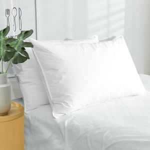 Oreiller de <span class=keywords><strong>lit</strong></span> en plumes de canard en duvet d'oie blanche d'hôtel de luxe Standard Queen King Size Oreiller Core Literie en mélange de plumes et duvet - Product Image 1