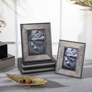 Khung Ảnh Tùy Chỉnh Khung Ảnh Lông Ngựa Màu Xám Sang Trọng Khung Ảnh Da Gia Dụng Sáng Tạo Để Bàn Khách Sạn/Sinh Hoạt - Product Image 4